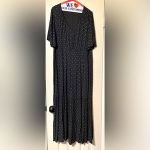 Jessica Simpson Navy maxi short sleeve dress 2X